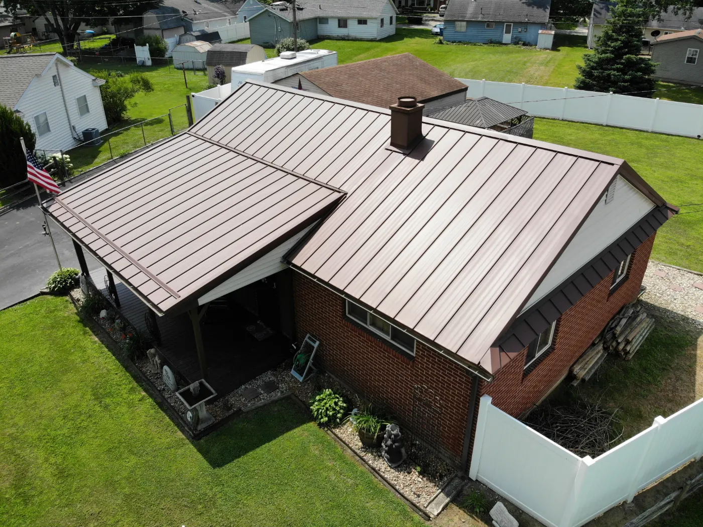 Flashing and seam work in Wellington Estates
